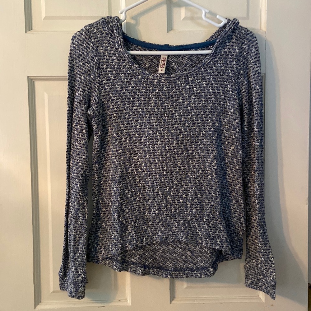Mudd blue hooded sweater